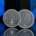 Portal Decision Coin: Yes No Oracle Flip Token, Open Gate Locked Door Talisman