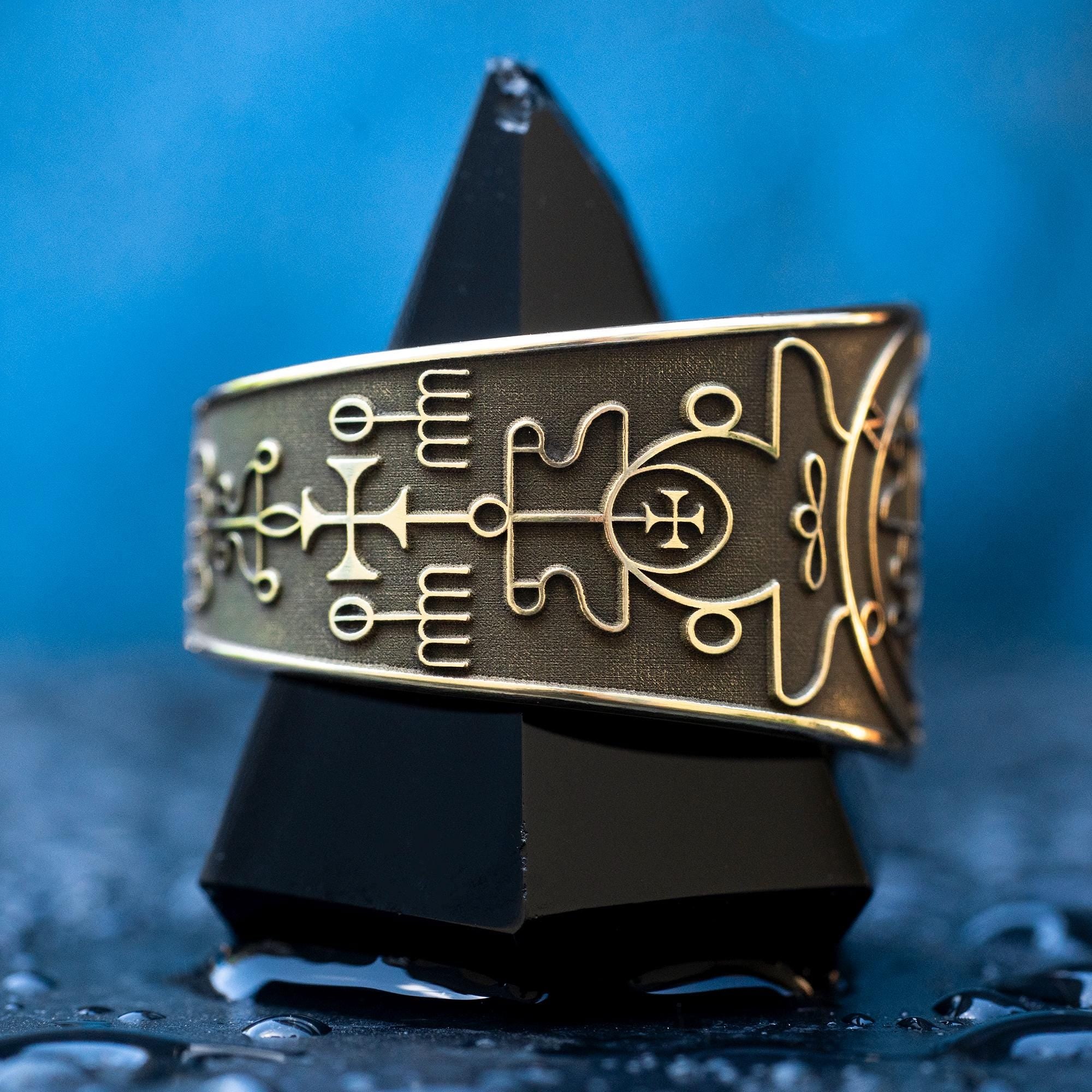 Purson Seal Ring: Demon of Secrets and Treasure, Solomon Kabbalah Amulet Goetia Magic