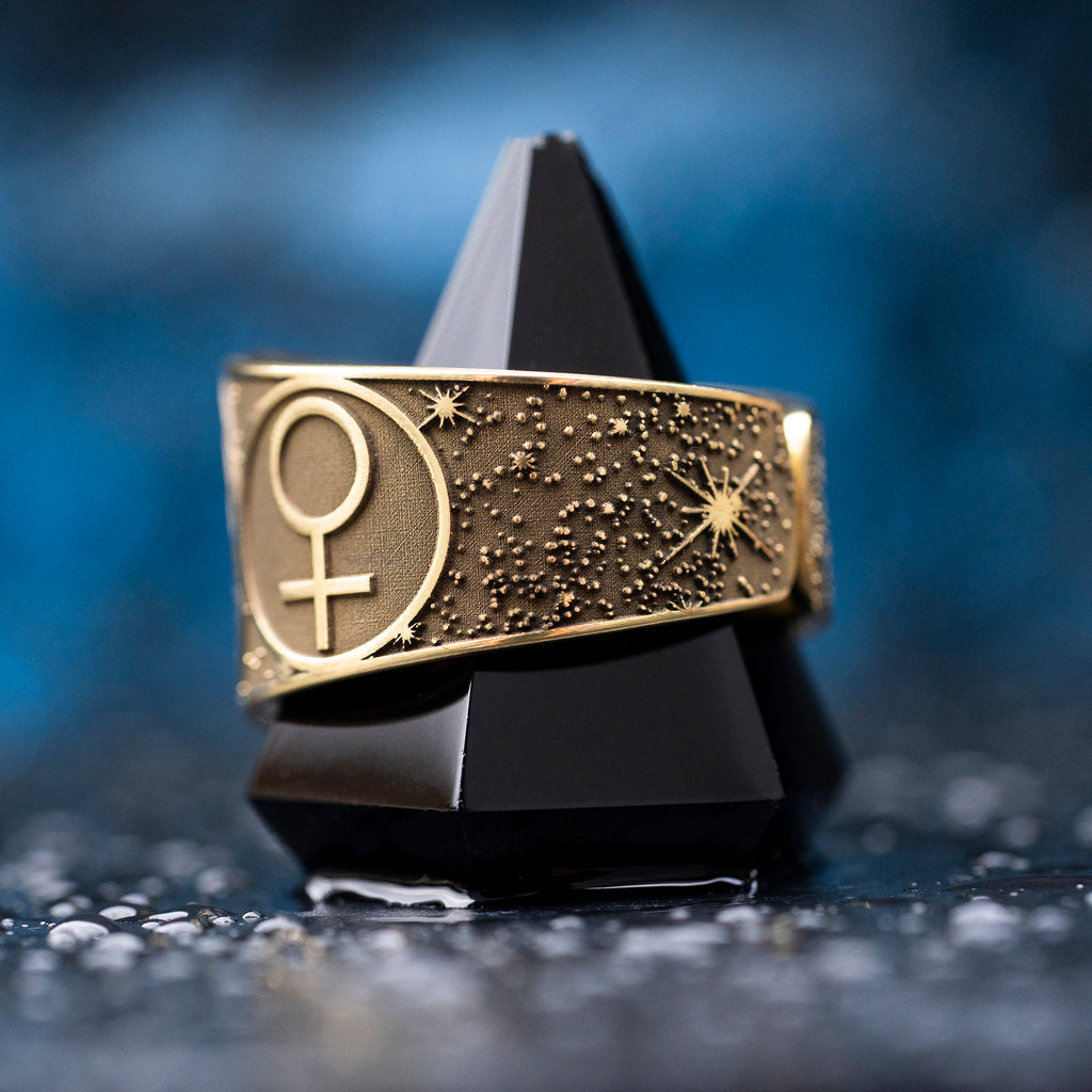 Goetia Fourth Pentacle of Venus Ring: Kabbalah Solomon Occult Magic Talisman