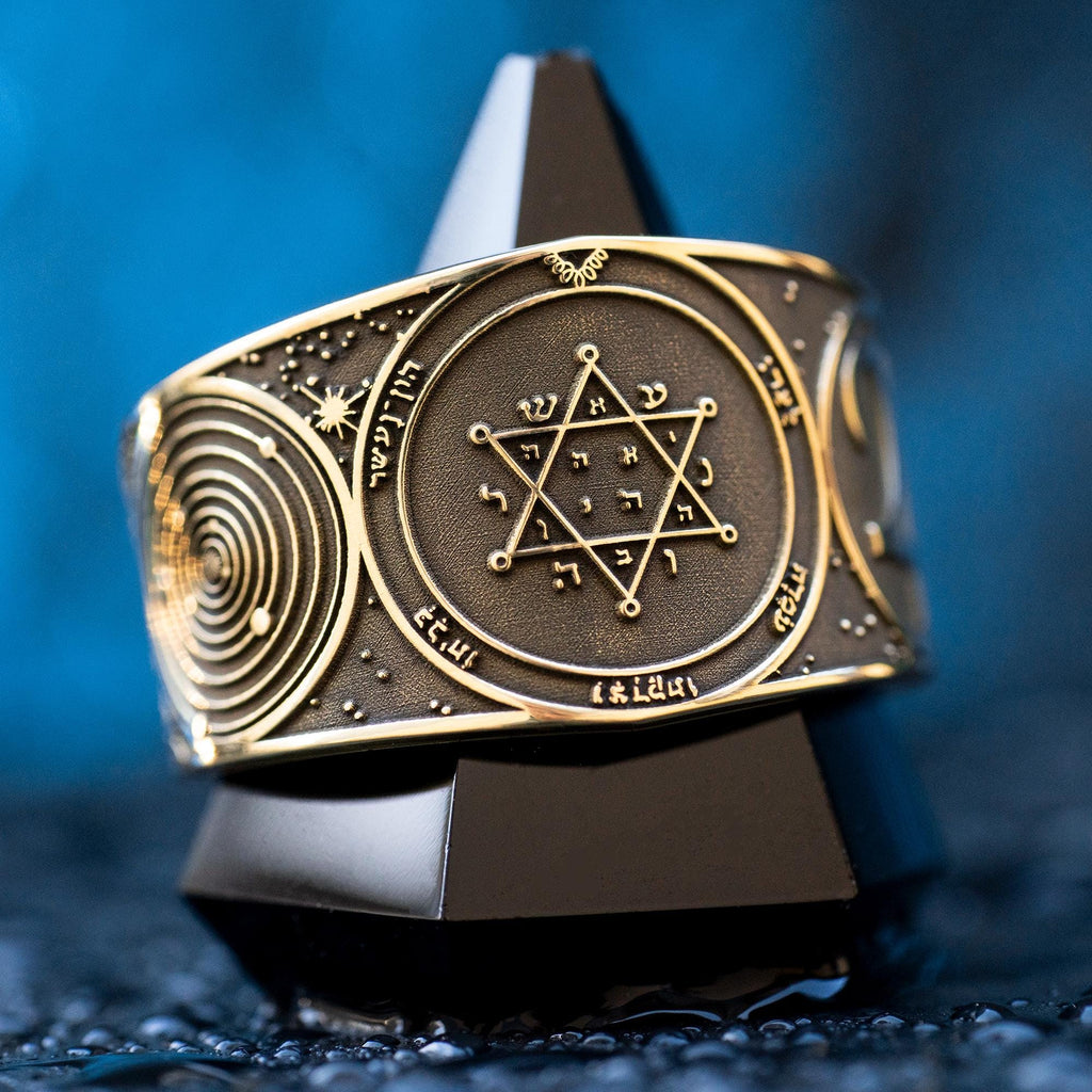 Goetia Second Pentacle of Jupiter Ring: Solomon Kabbalah Amulet