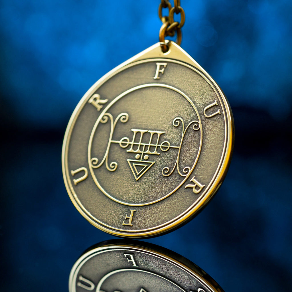 Earl Furfur Demon of Lightnings and Thunders - Lesser Key of Solomon Seal demon pendant amulet kabbalah occult magic goetia talisman