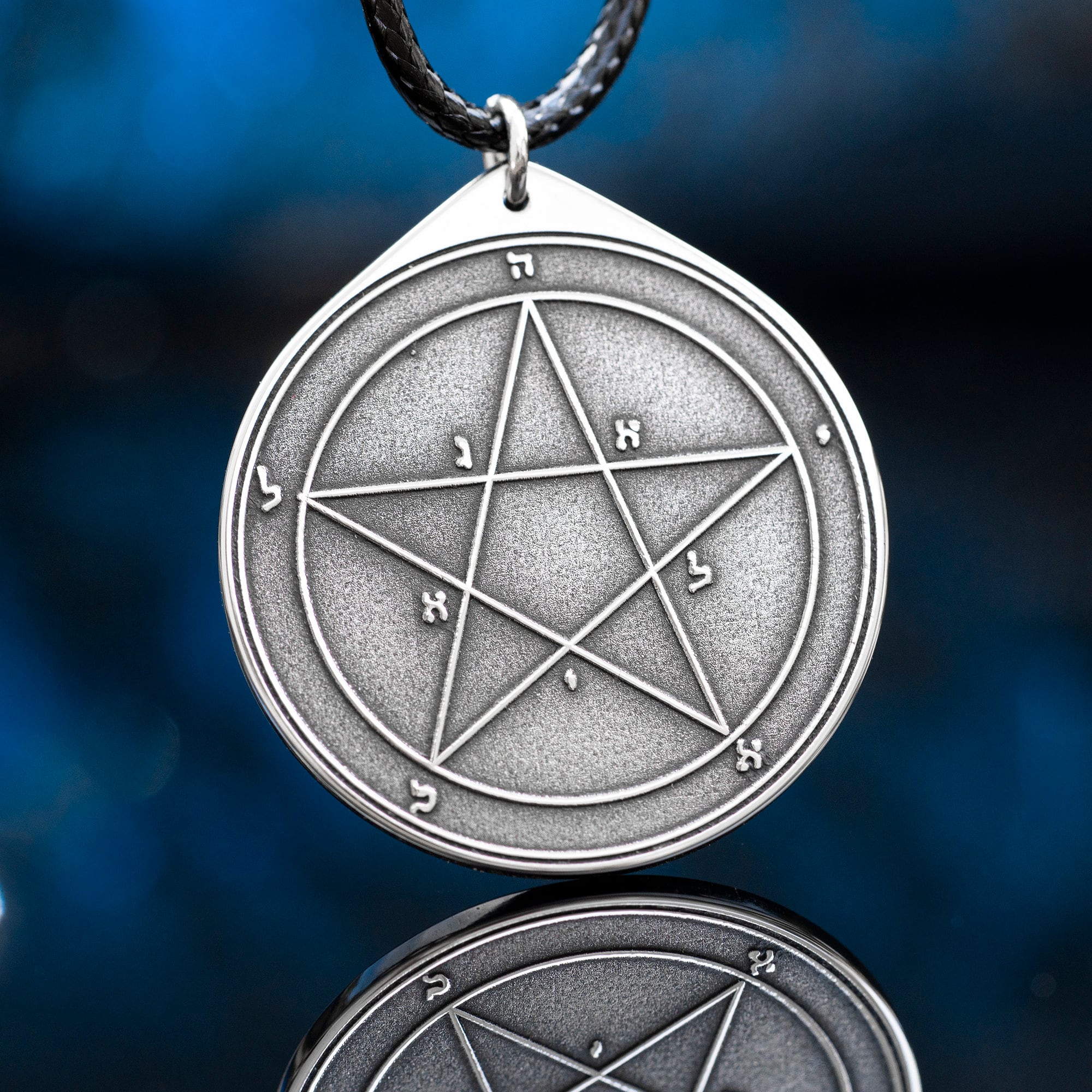 First Pentacle of Mercury Pendant:  Goetia Solomon Kabbalah Amulet