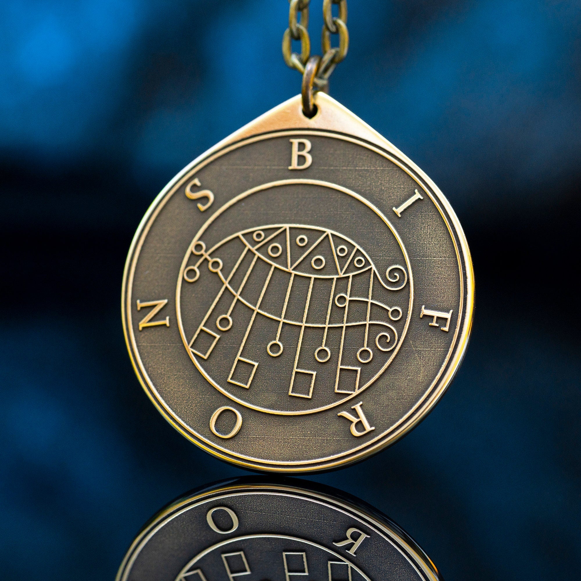 Earl Bifrons Seal Pendant: Lesser Key of Solomon Amulet