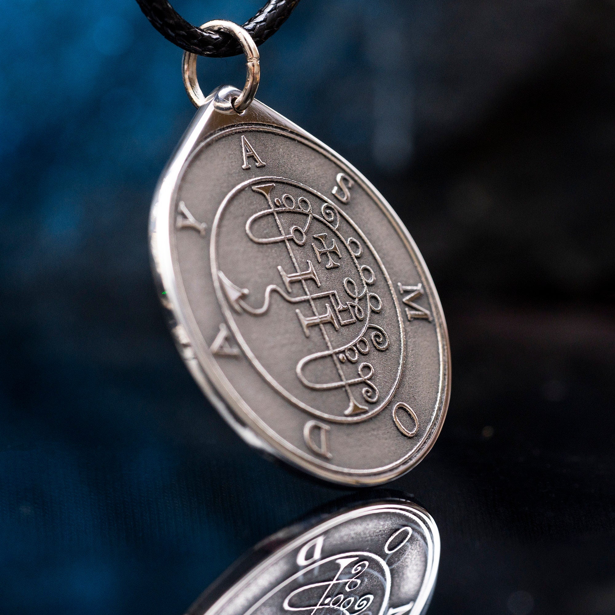 Asmoday Seal Pendant: Demon of Invincibility and Treasures, Goetia Solomon Kabbalah Occult Magic