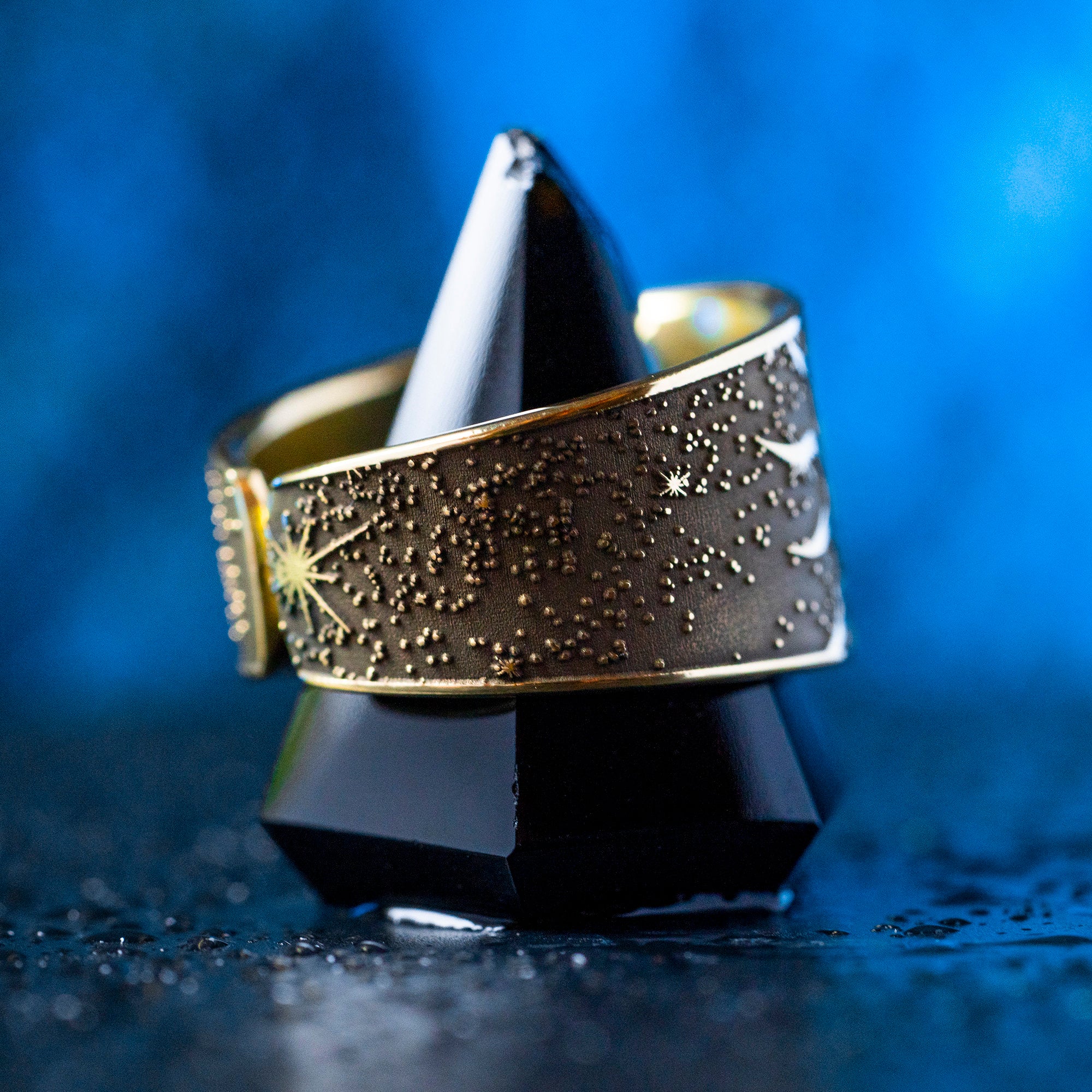 Archangel Gabriel Brass Ring: Seal of Solomon Kabbalah Amulet