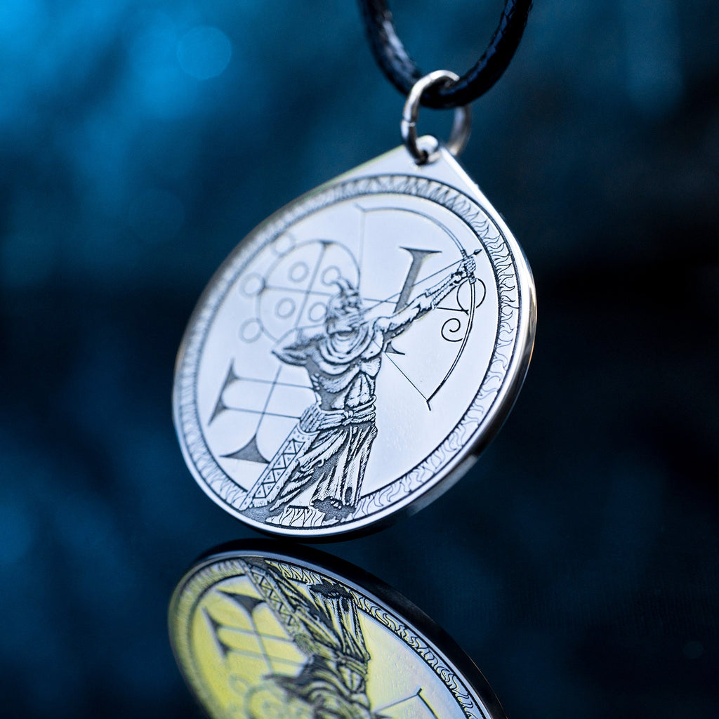 King Buer Seal Pendant: Demon of Healing, Solomon Kabbalah Occult Talisman