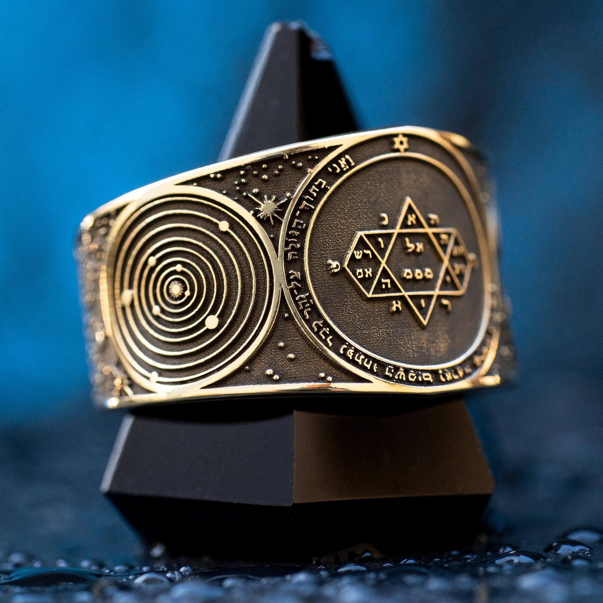 Goetia Fifth Pentacle of Jupiter Ring: Kabbalah Solomon Amulet
