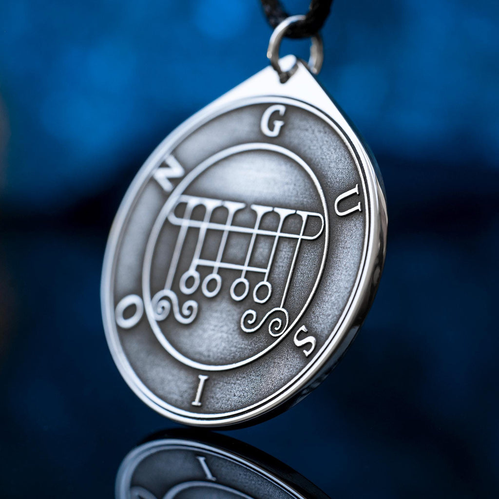 Gusion Seal Pendant: Lesser Key of Solomon Amulet - Stainless Steel