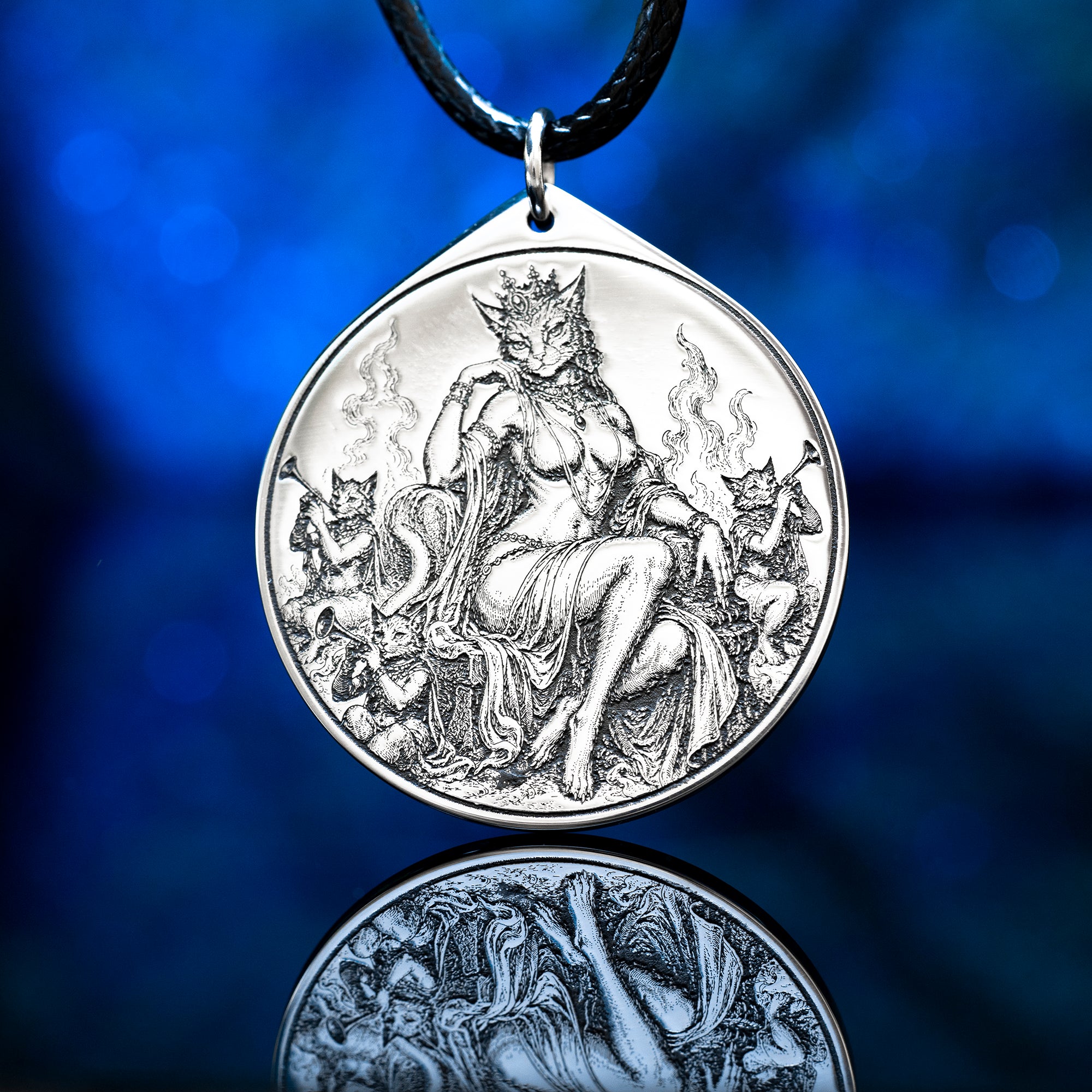 King Beleth seal Pendant with Ars Goetia symbolism of love, desire, attraction, music, and royal demonic power