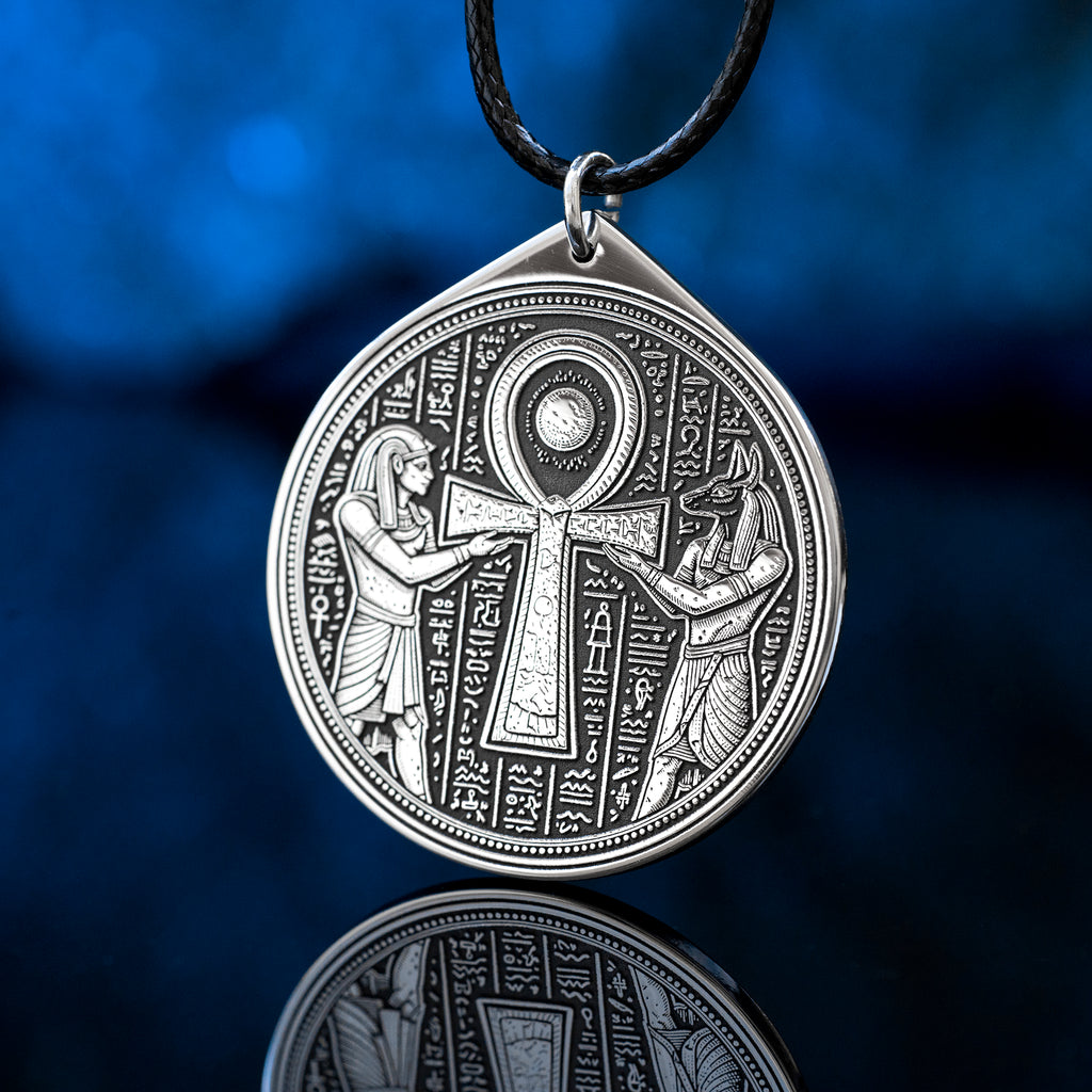 Ankh Pendant: Egyptian Symbol of Life, Protection, and Ancient Power, Amulet Pharaoh, Anubis Talisman