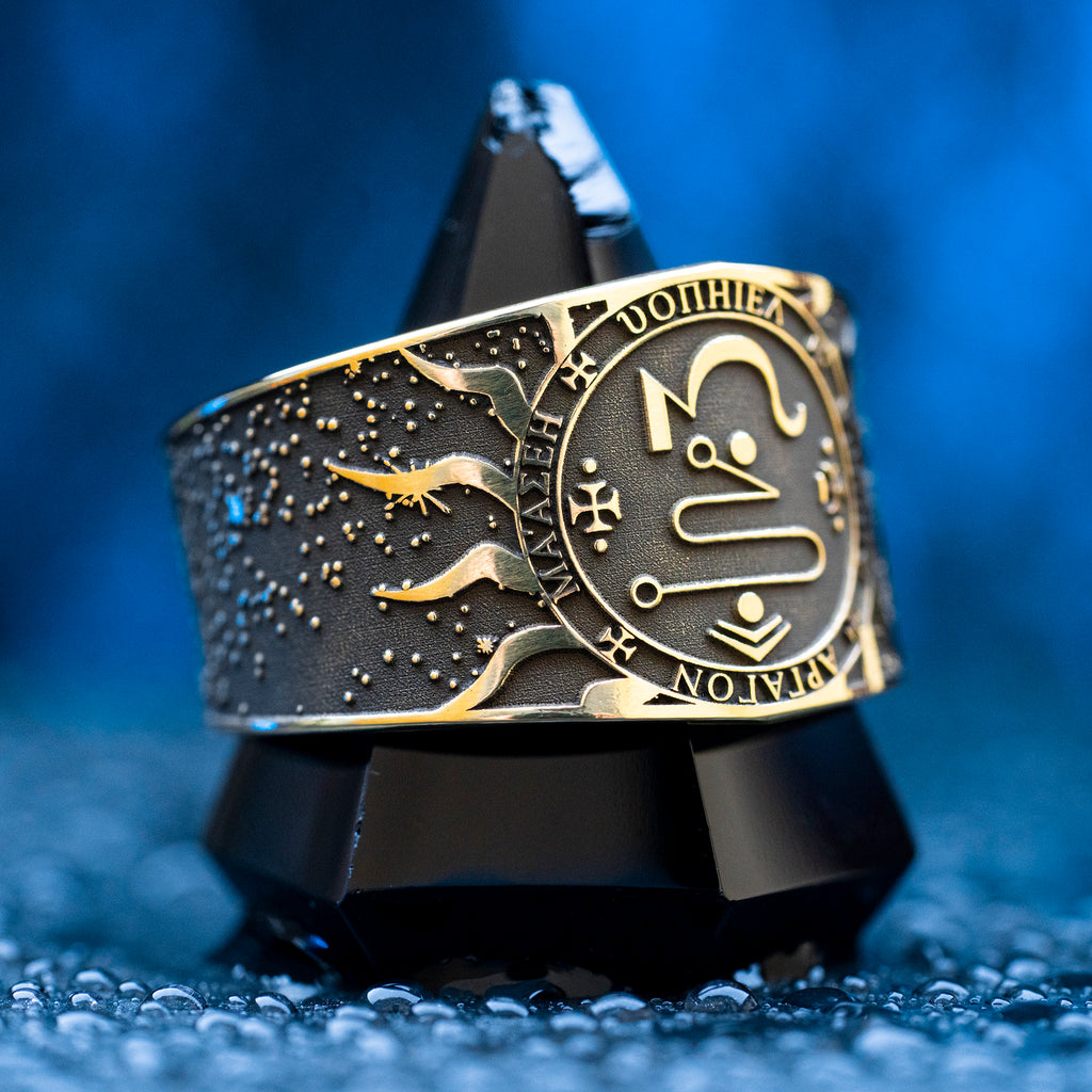 Archangel Jophiel Seal Ring: Angel of Divine Beauty and Watchfulness, Goetia Solomon Kabbalah Amulet