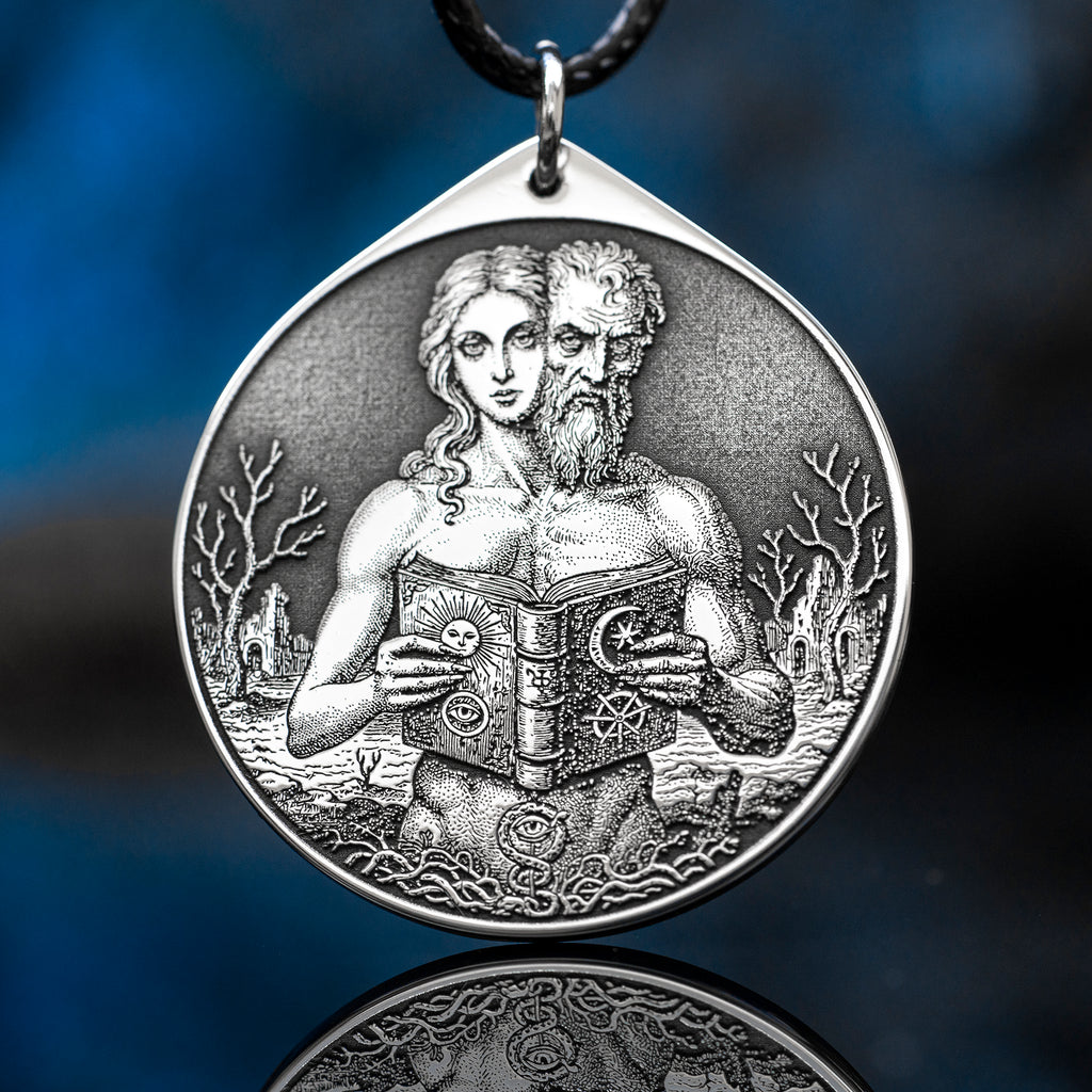 Dantalion Seal Amulet Pendant: Lesser Key of Solomon Talisman