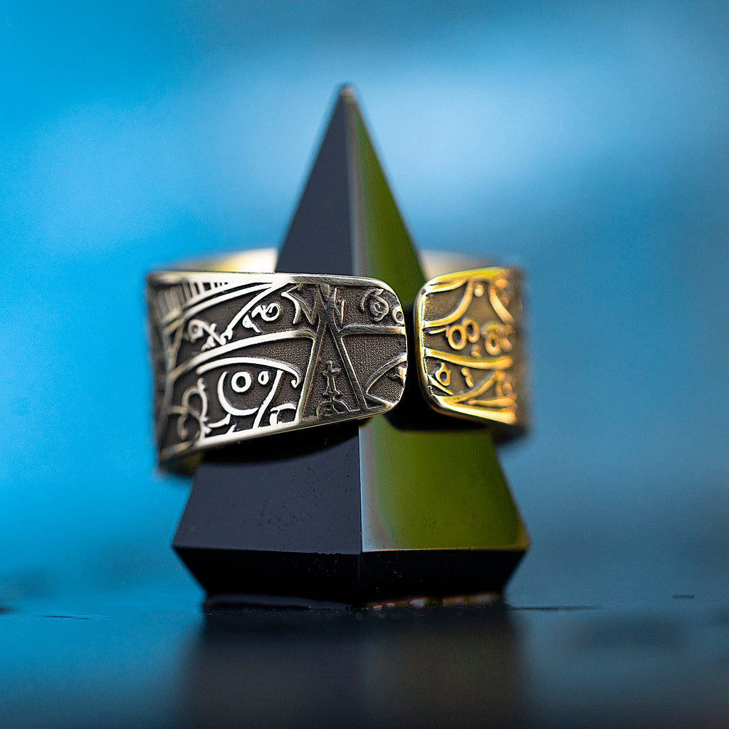 Baphomet Seal Ring: Demon of Transformation and Mystical Balance, Goetia Solomon Occult Talisman