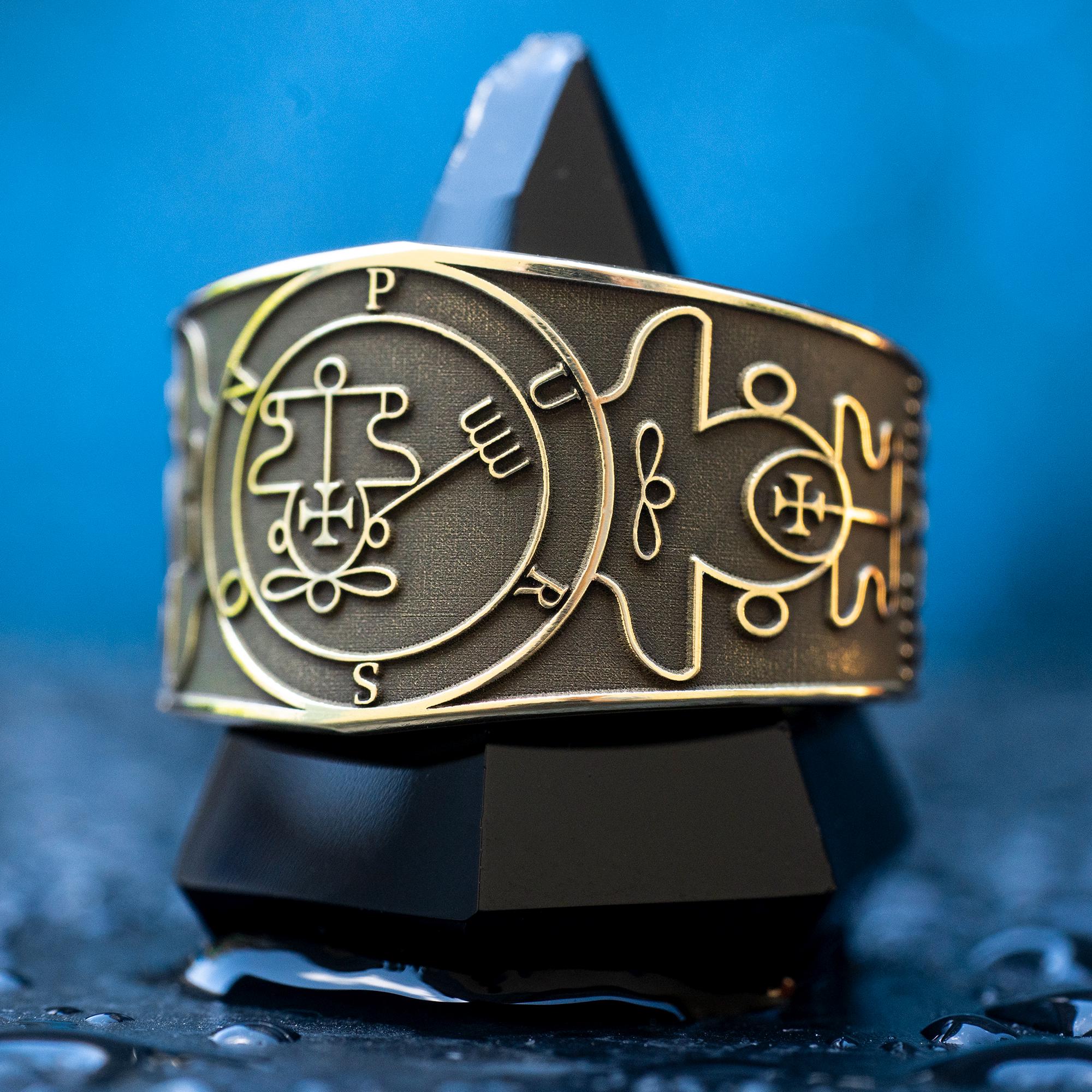 Purson Seal Ring: Demon of Secrets and Treasure, Solomon Kabbalah Amulet Goetia Magic