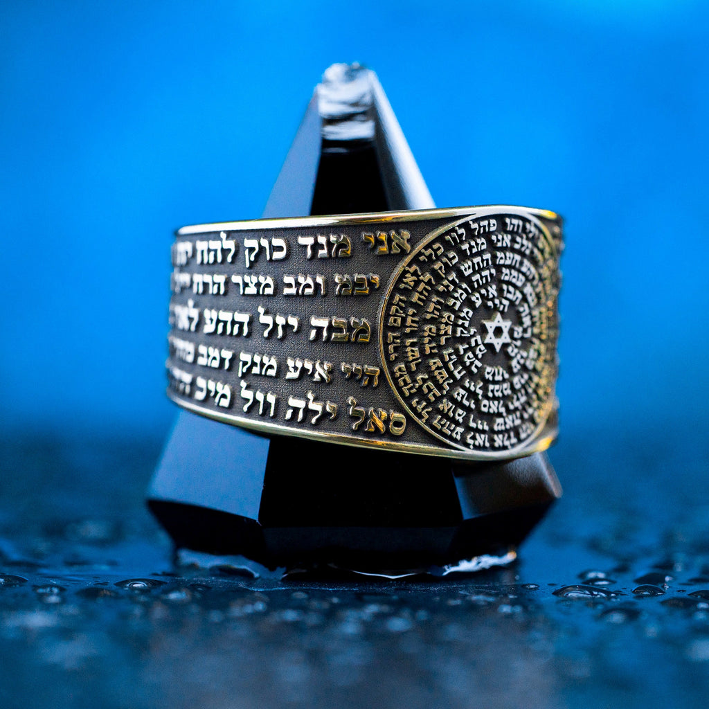 72 Names of God Ring: Sacred Energy, Divine Vibration, Solomon Goetia Kabbalah Amulet