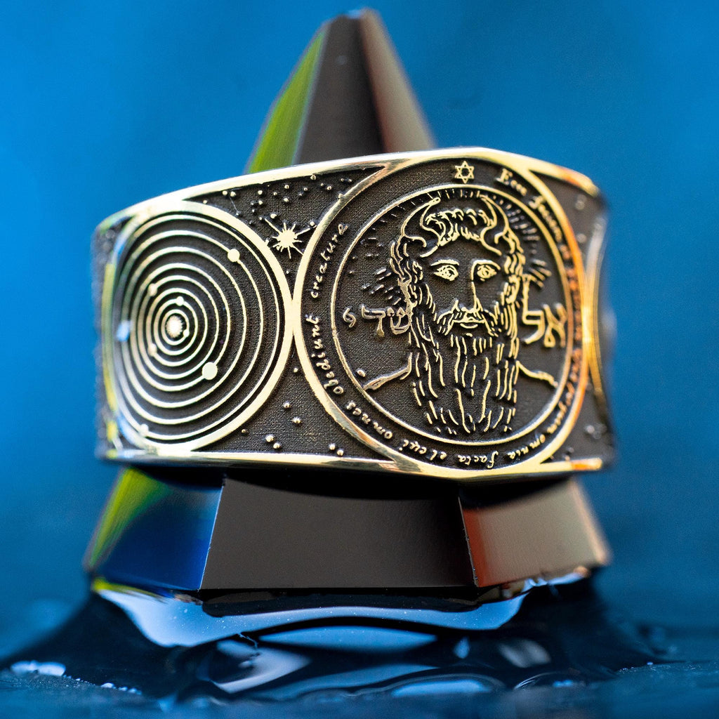 First Pentacle of the Sun Ring: Kabbalah Solomon Goetia Magic Seal