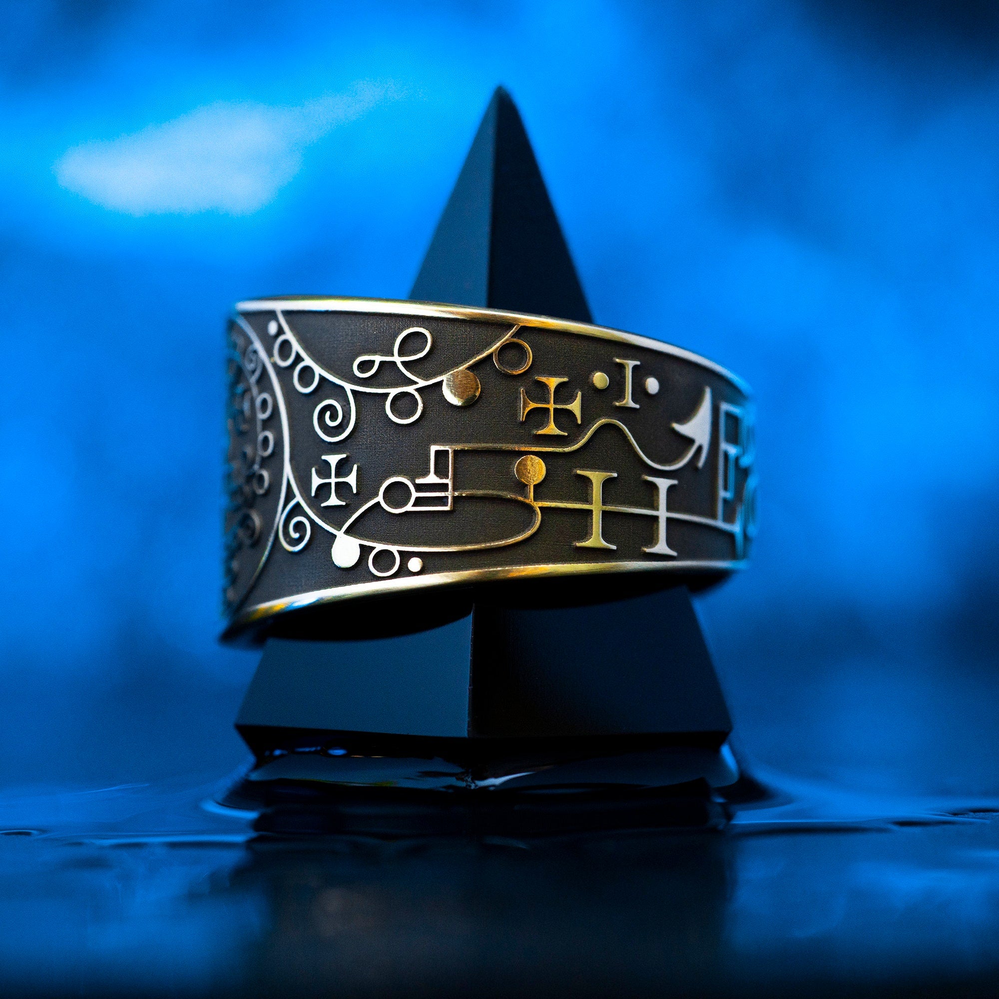 Asmoday Seal Ring: Demon of Power and Knowledge, Solomon Goetia Magic, Occult