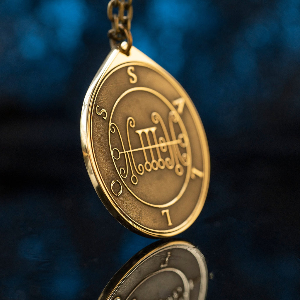 Duke Sallos Brass Pendant: Lesser Key of Solomon Amulet