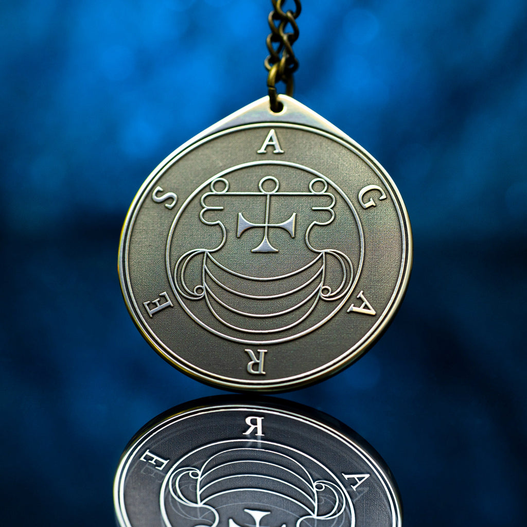 Agares Demon Destroyer Dignities Spiritual and Temporal - Lesser Key of Solomon Seal pendant amulet kabbalah occult magic goetia talisman