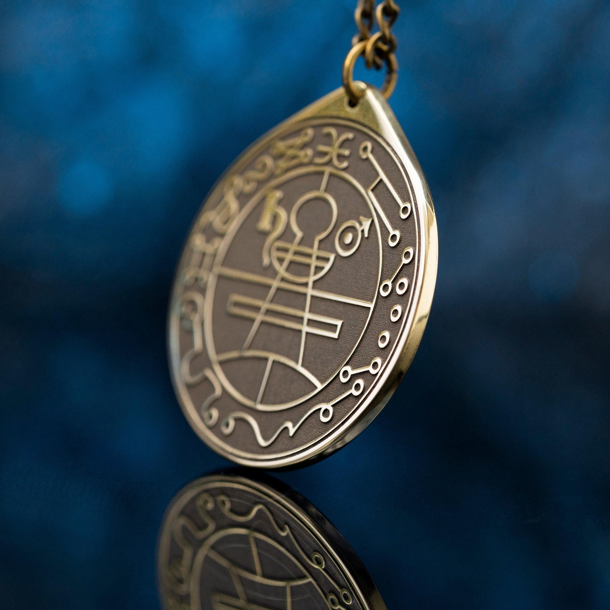 Secret Seal of Solomon Pendant: Goetia Sacred Kabbalah Amulet Talisman