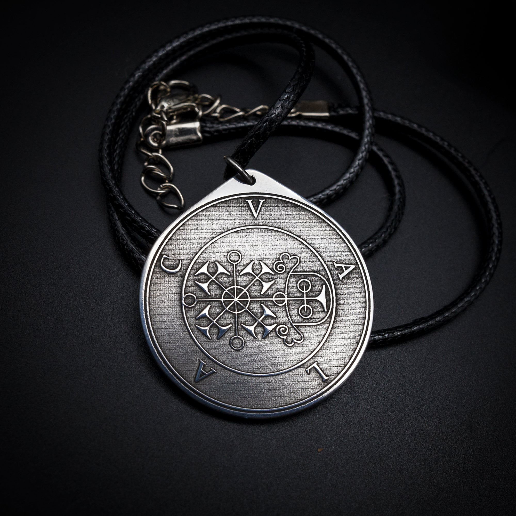 Valac Seal Pendant: Demon of Hidden Treasures, Goetia Solomon Kabbalah Talisman