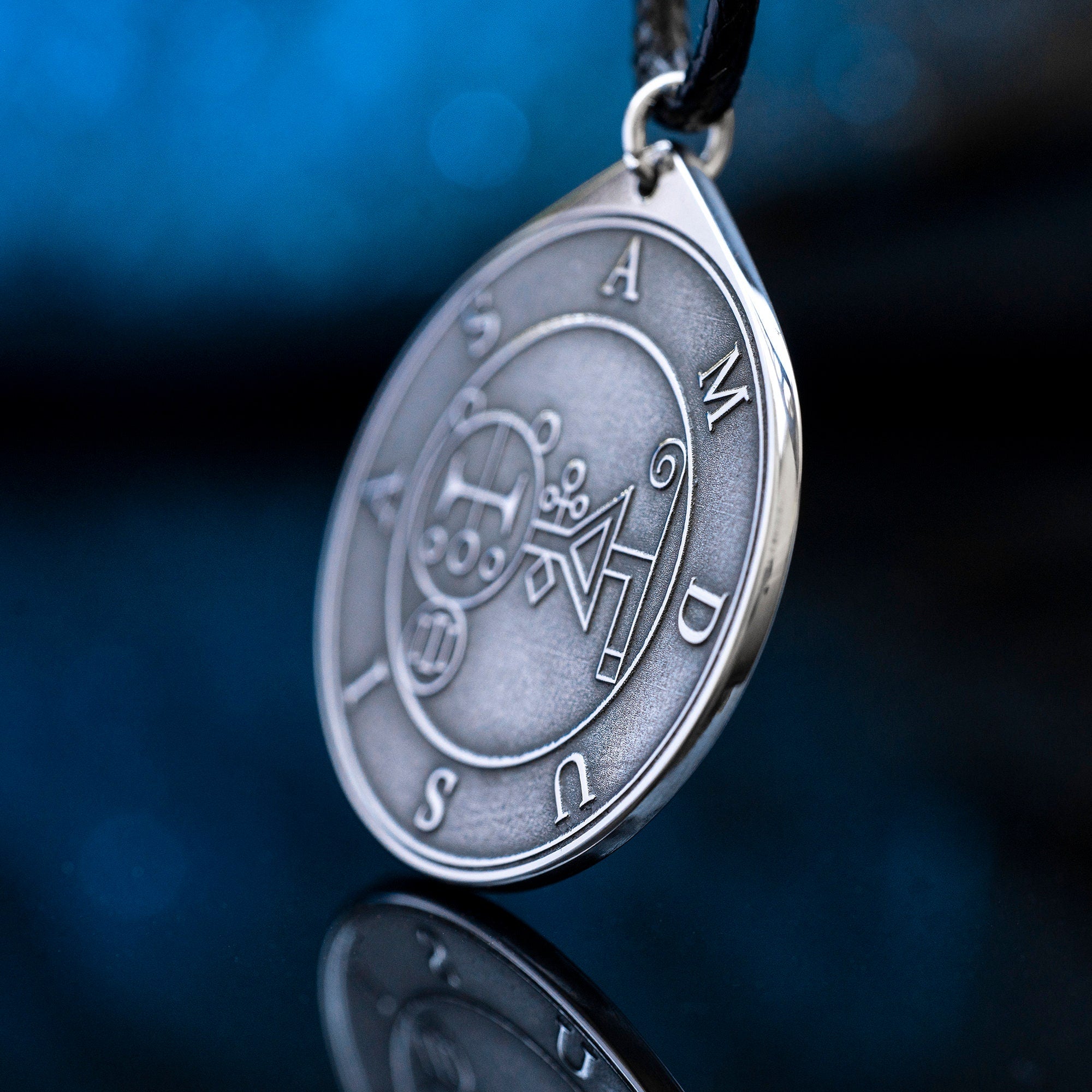 Amdusias Seal Pendant: Demon of Hidden Music and Resonance, Goetia Solomon Kabbalah Amulet