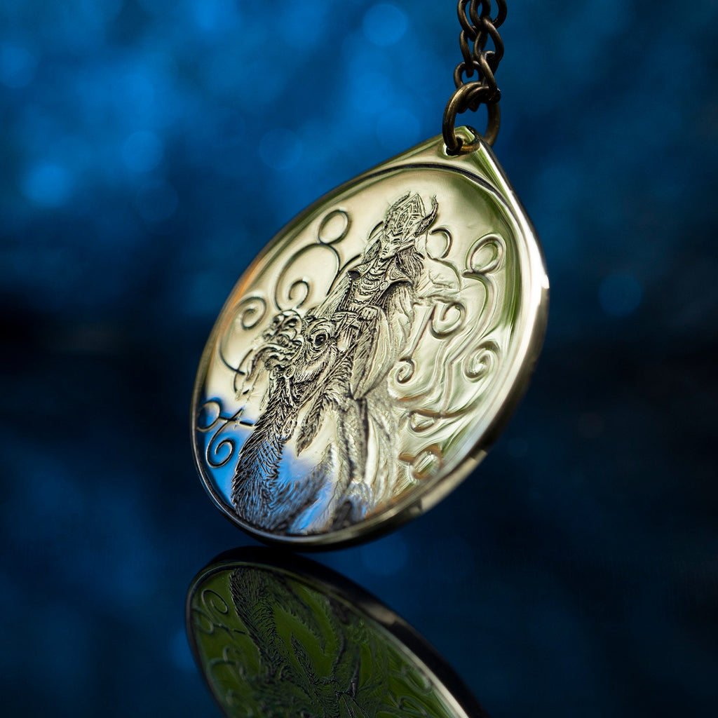 King Paimon Brass Pendant: Lesser Key of Solomon Seal Amulet
