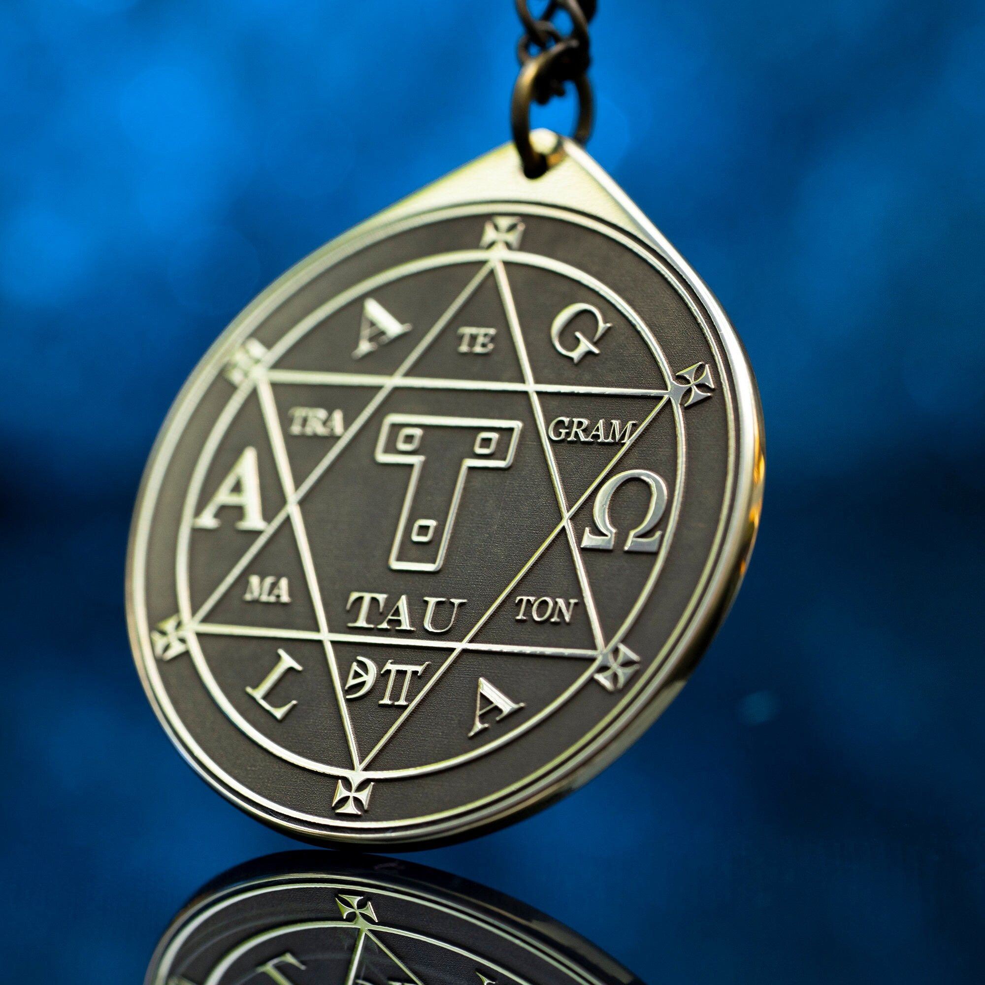 Hexagram of Solomon Sacred Geometry Seal talisman solomon kabbalah amulet magic pendant occult goetia