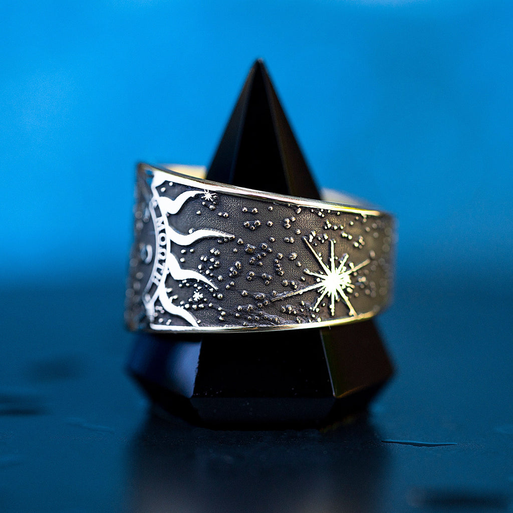 Azrael Seal Ring: Archangel of Transformation and Death, Solomon Kabbalah Goetia Talisman