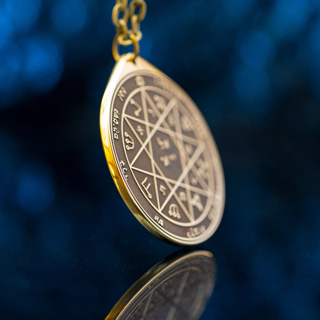 The Seventh Pentacle of Mars pendant Solomon kabbalah amulet talisman seal goetia occult magic lemegeton