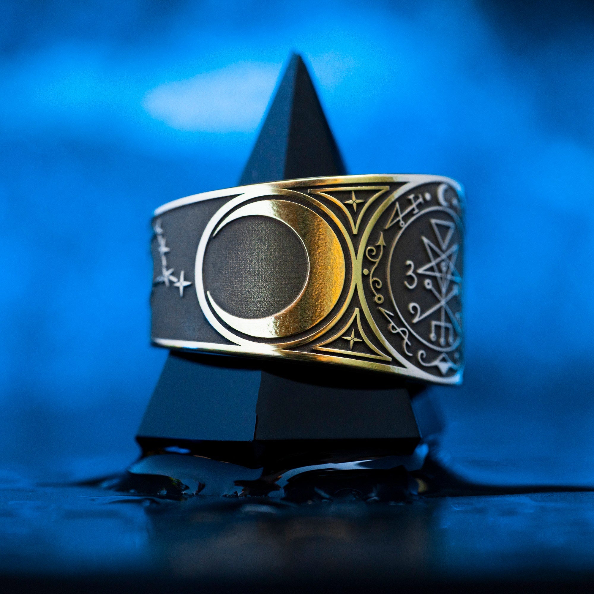 Lilith Seal Ring: Mother of Night Goddess, Kabbalah Talisman