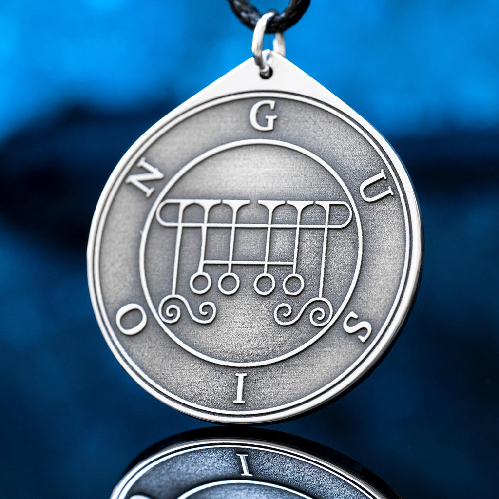 Gusion Seal Pendant: Lesser Key of Solomon Amulet - Stainless Steel