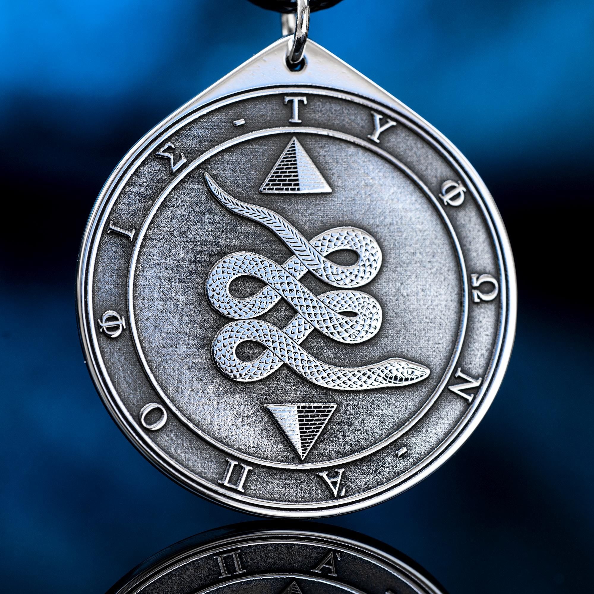 Apep-Typhon Serpent Pendant: Primordial Chaos Amulet