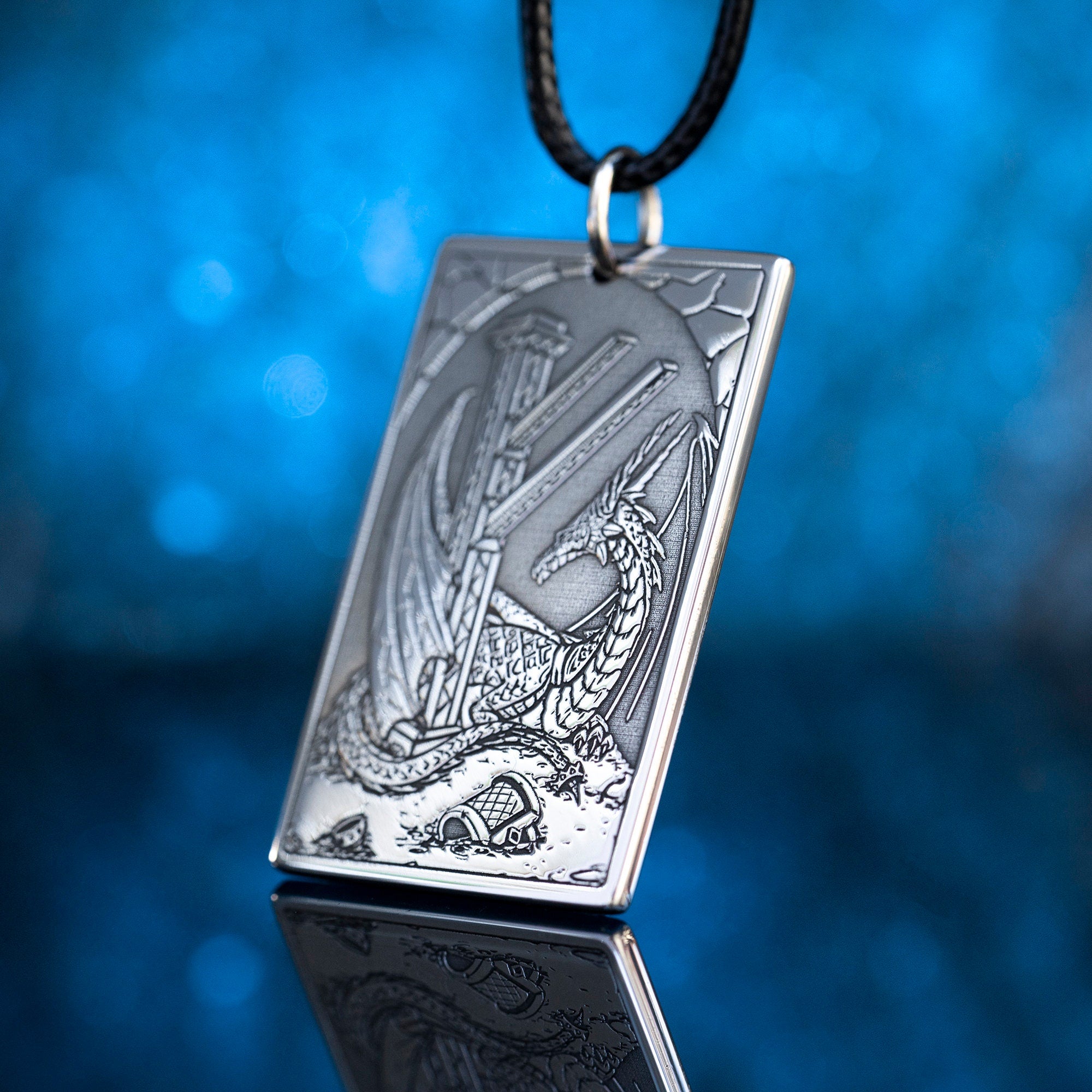 Fehu Rune for Wealth Celtic Dragon Treasure Elder Futhark Rune viking magic amulet kabbalah pendant talisman