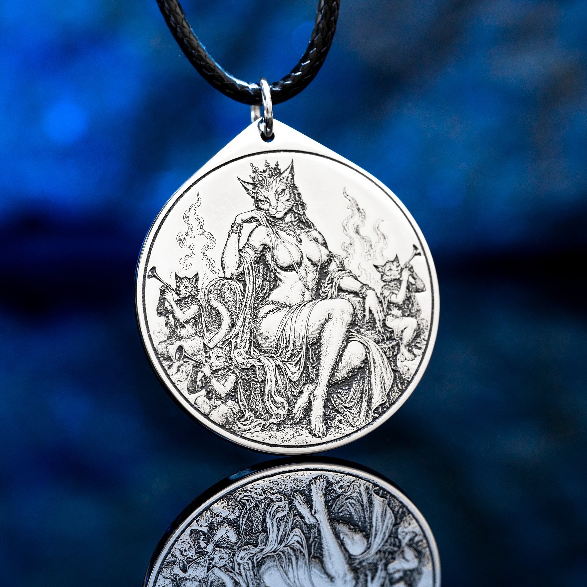 King Beleth seal Pendant with Ars Goetia symbolism of love, desire, attraction, music, and royal demonic power