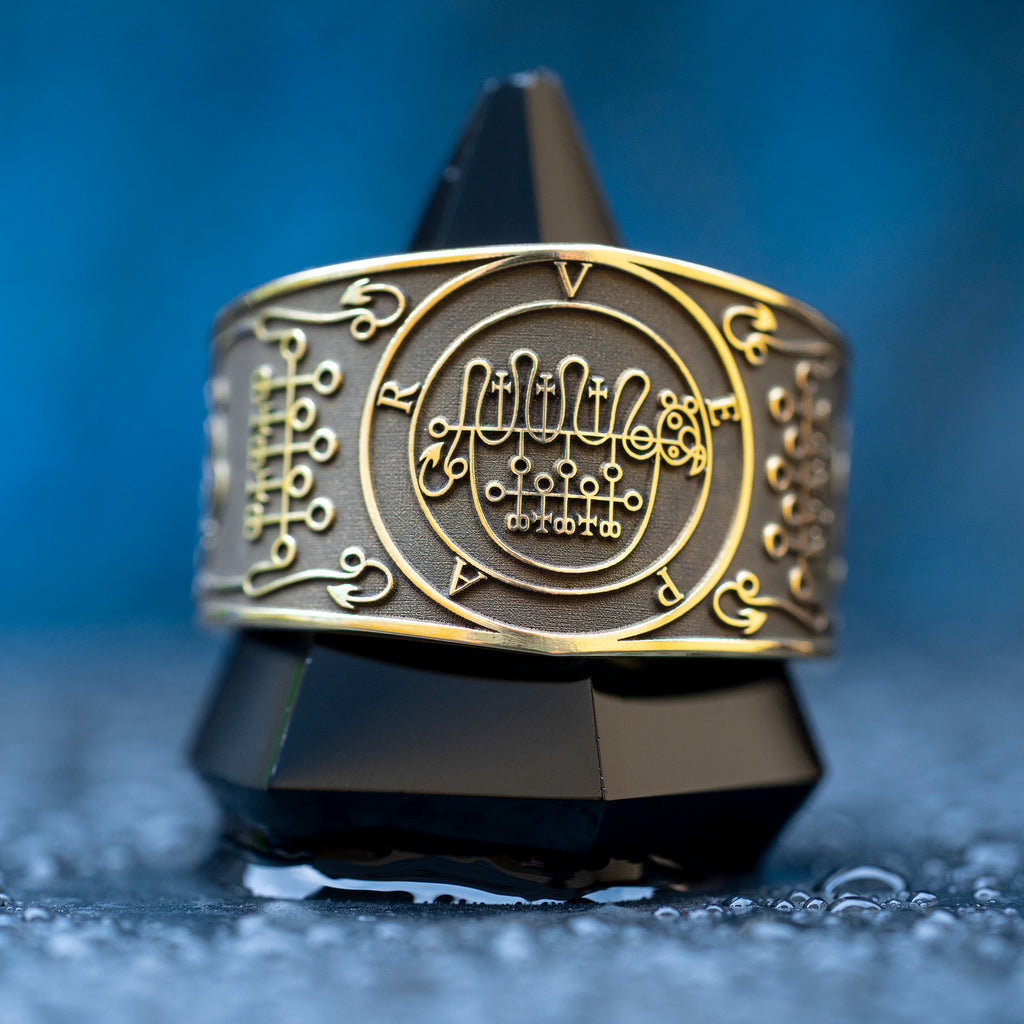 Vepar Seal Ring - Goetia Sigil of Duke Vepar, Master of the Waters & Storms