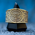 Vual seal ring with engraved Ars Goetia sigil associated with love, friendship, reconciliation, and prophecy