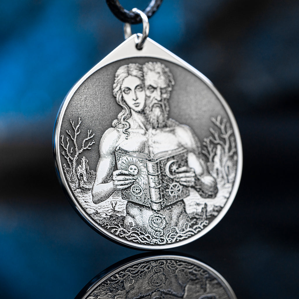 Dantalion Seal Amulet Pendant: Lesser Key of Solomon Talisman