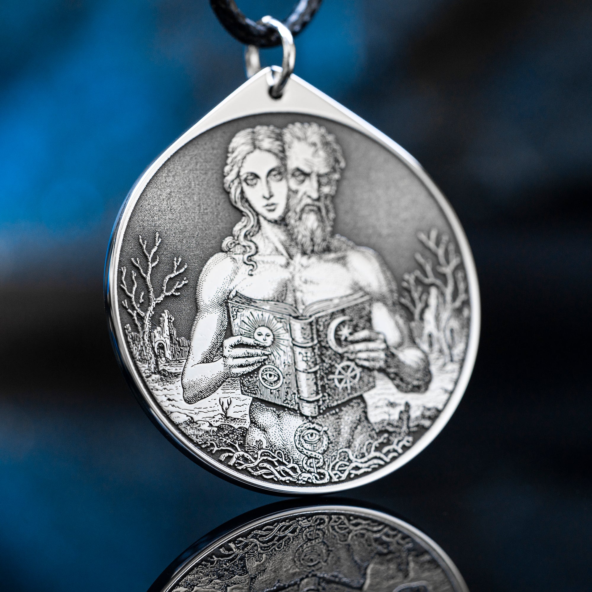 Dantalion Seal Amulet Pendant: Lesser Key of Solomon Talisman