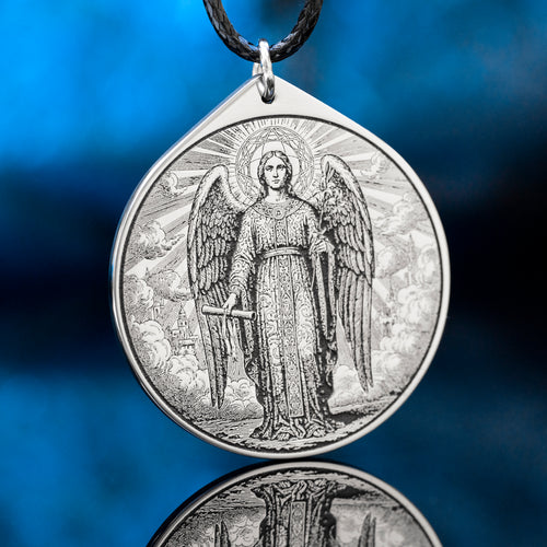 Archangel Gabriel Pendant: Angel of Restoration and Revelation, Protection Amulet, Solomon Goetia Kabbalah Talisman