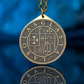 Glasya-Labolas seal pendant with engraved Ars Goetia sigil associated with arts, sciences, prophecy, and invisibility