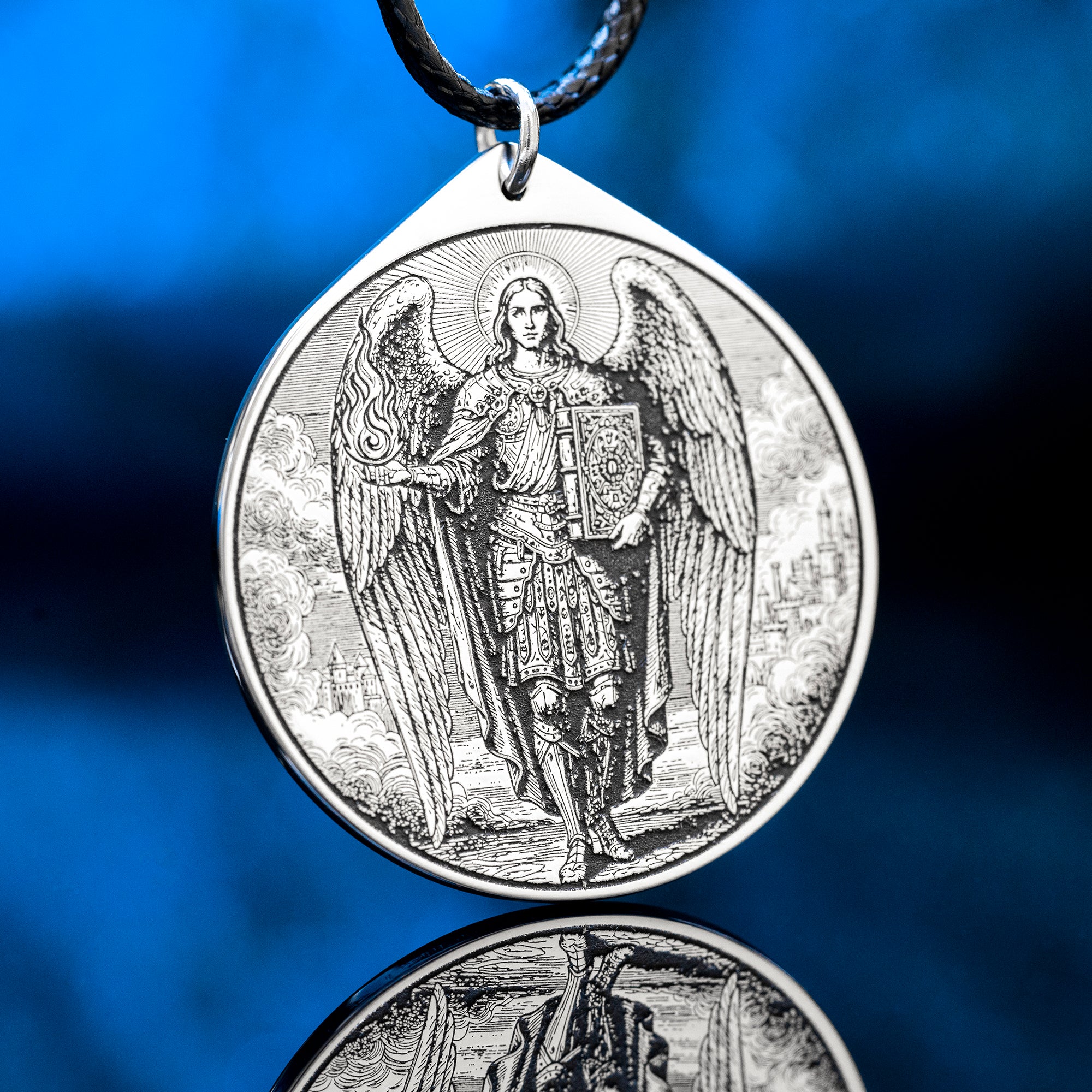 Archangel Uriel Pendant: Spirit of Vitality and Medicine, Goetia Solomon Kabbalah Amulet