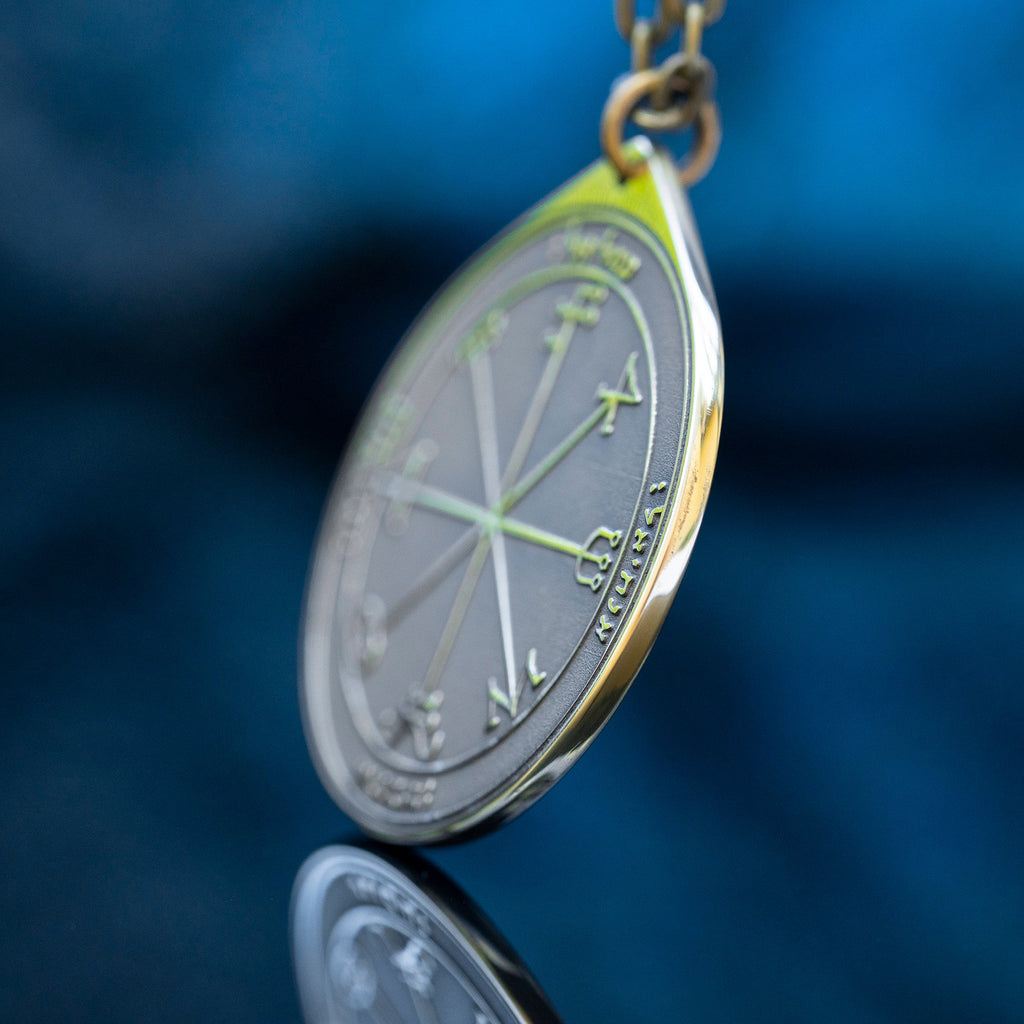 The Third Pentacle of Saturn pendant Solomon kabbalah amulet talisman seal goetia occult magic lemegeton