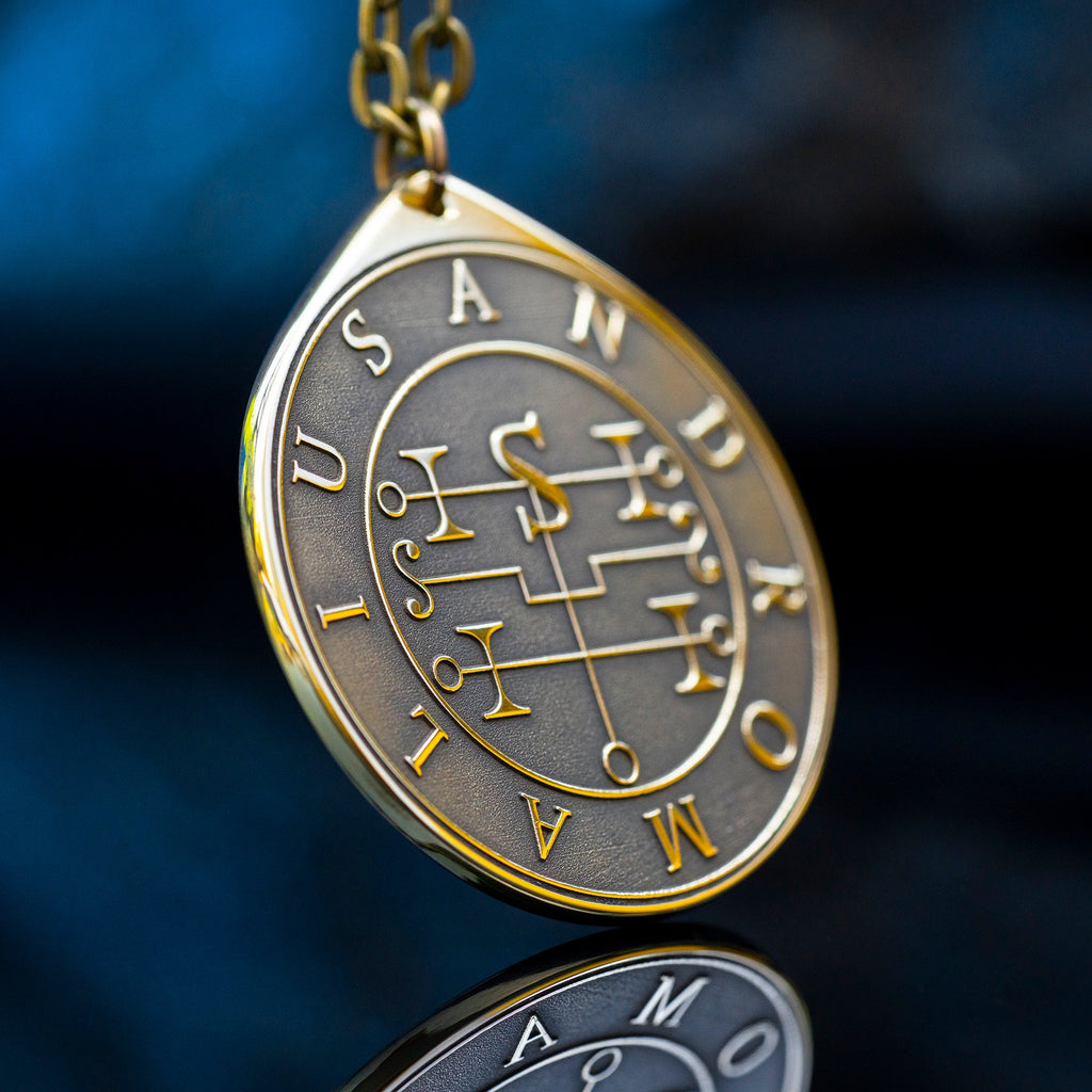 Earl Andromalius Demon of Thief and Wickedness - Lesser Key of Solomon Seal demon pendant amulet kabbalah occult magic goetia talisman