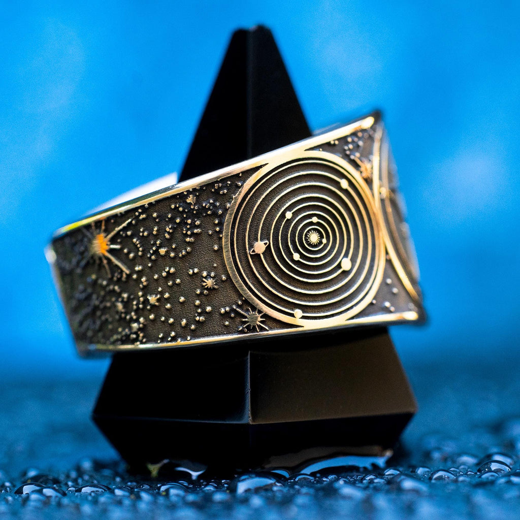 Goetia First Pentacle of Mercury Ring: Planetary Seal Amulet