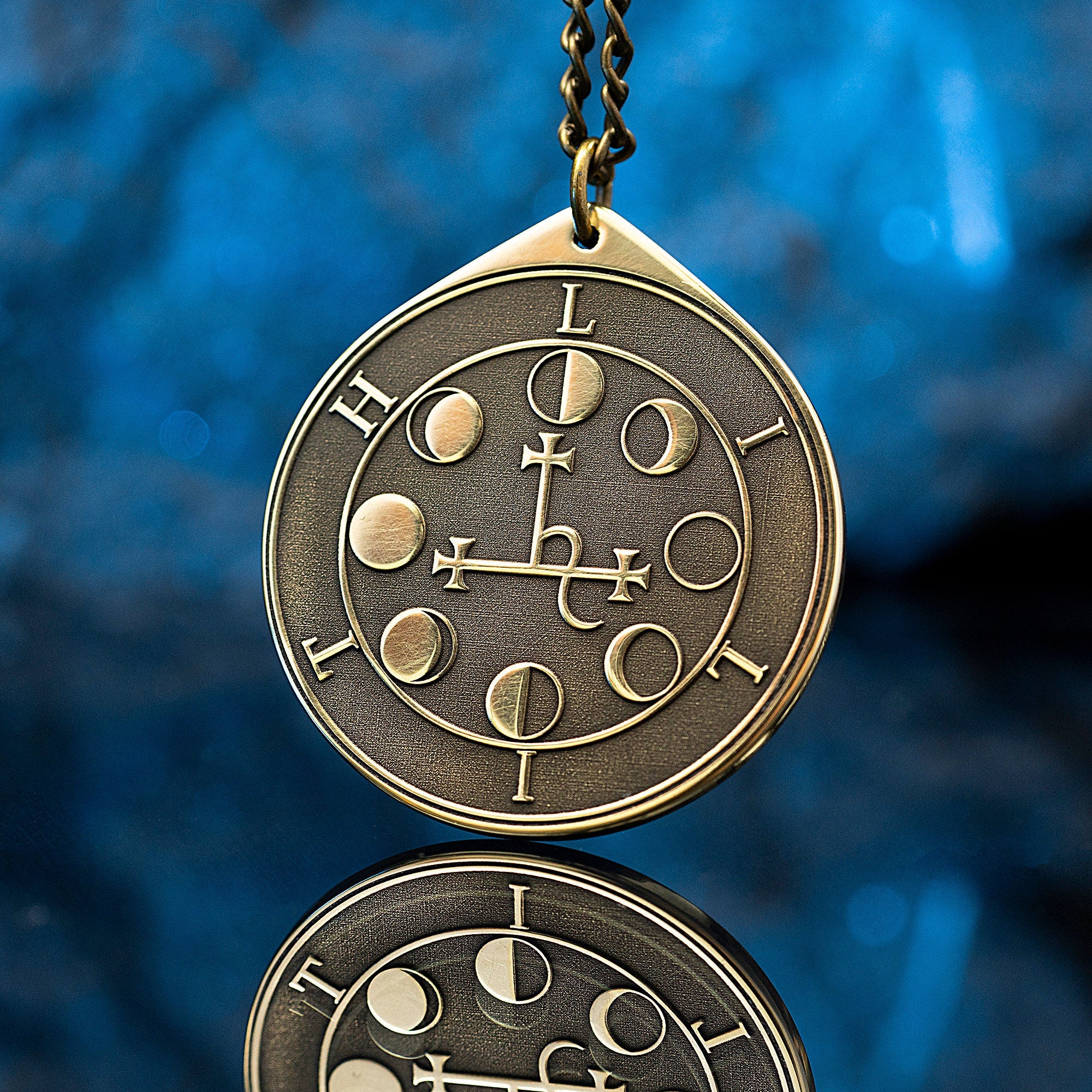 Lilith Seal Pendant: Goddess of Dreams, Demon of Seduction, Solomon Goetia Kabbalah Amulet