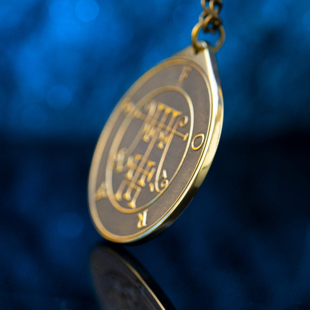 Foras Seal Pendant: Demon of Knowledge and Virtues, Solomon Kabbalah Amulet Goetia