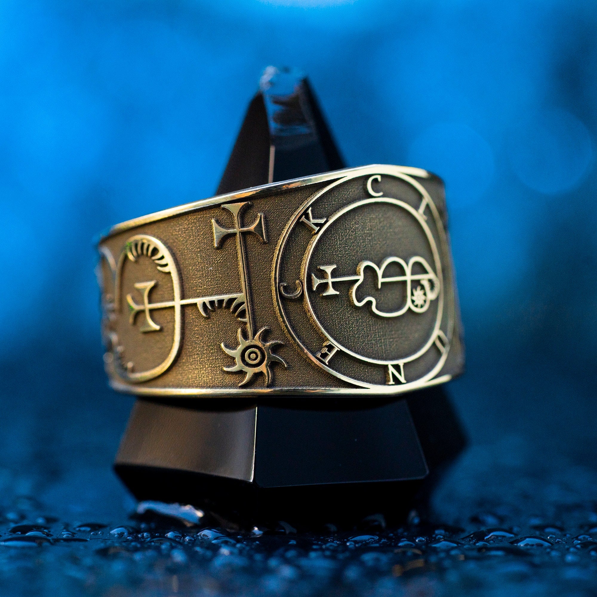 Clauneck Seal Ring: Spirit of Wealth and Riches, Demon of Hidden Treasures, Goetia Solomon Occult