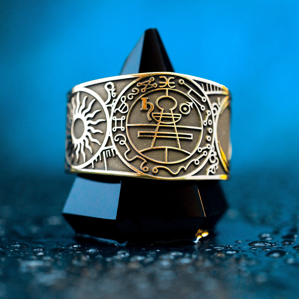 Secret Seal of Solomon Ring: Goetia Solomon Kabbalah Talisman