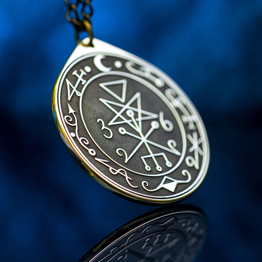 Lilith Seal Pendant: Goddess Demoness Amulet, Kabbalah Talisman